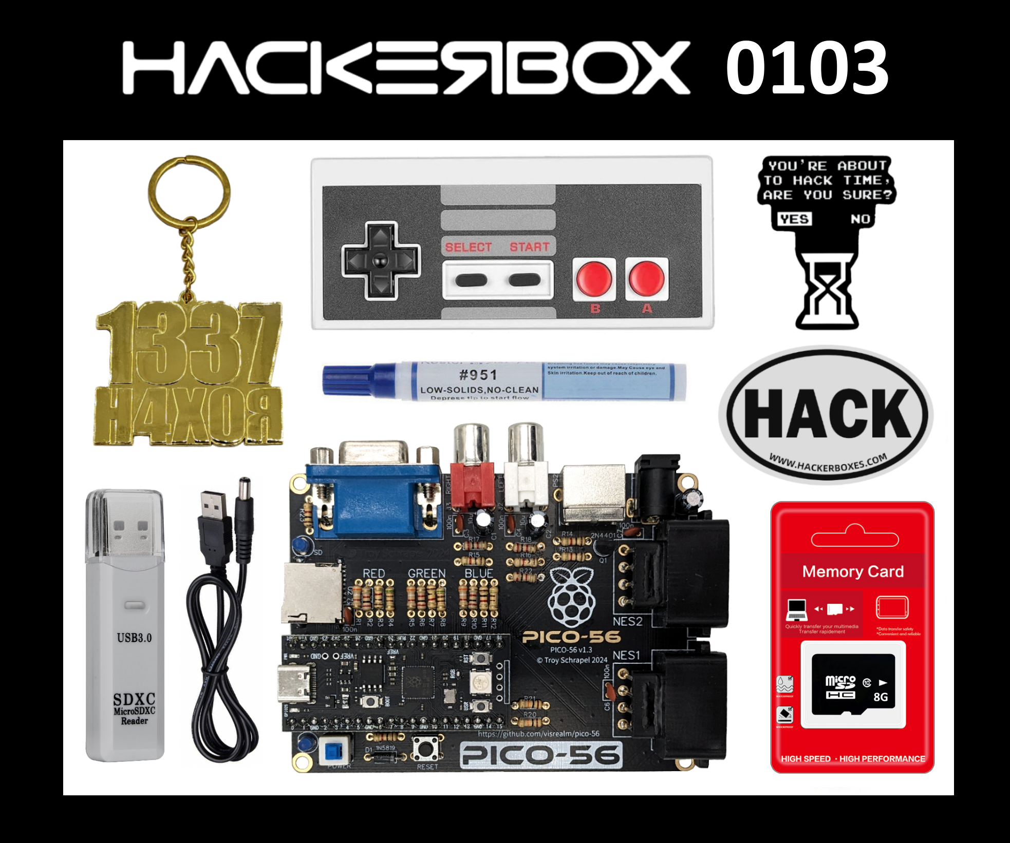 Hack Pack Build Box HackerBox #0103 - Homebrew – HackerBoxes